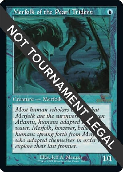 Merfolk of the Pearl Trident Retro Frame 30th Anniversary Edition Magic card