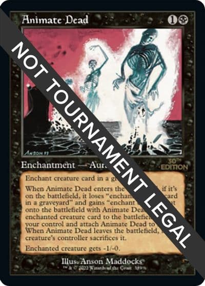 Animate Dead Retro Frame 30th Anniversary Edition Magic card