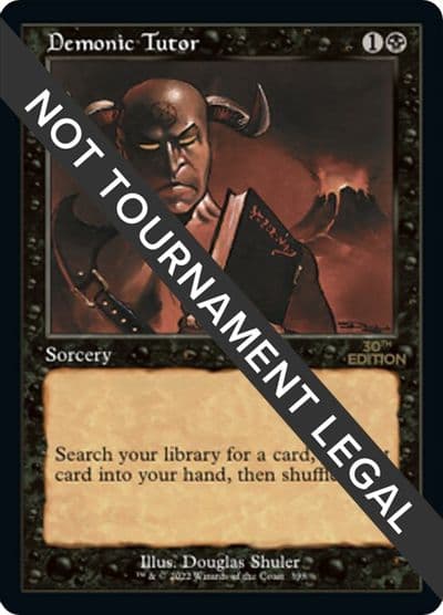 Demonic Tutor Retro Frame 30th Anniversary Edition Magic card