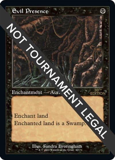 Evil Presence Retro Frame 30th Anniversary Edition Magic card