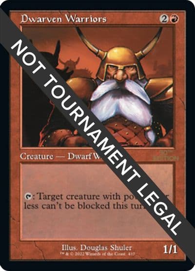 Dwarven Warriors Retro Frame 30th Anniversary Edition Magic card