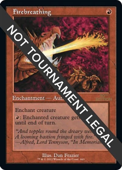 Firebreathing Retro Frame 30th Anniversary Edition Magic card