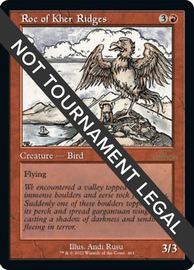 Roc of Kher Ridges Retro Frame 30th Anniversary Edition Magic card