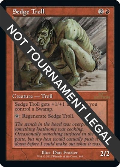 Sedge Troll Retro Frame 30th Anniversary Edition Magic card