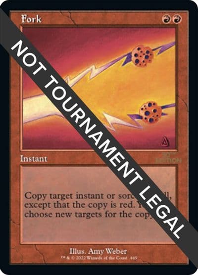 Fork Retro Frame 30th Anniversary Edition Magic card