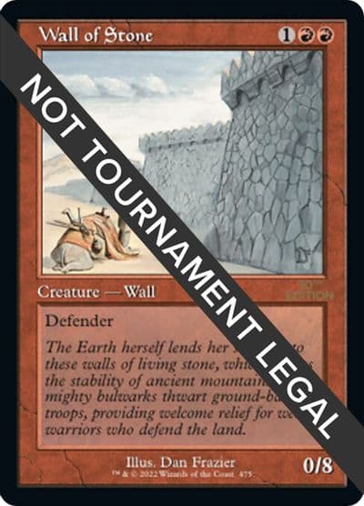 Wall of Stone Retro Frame 30th Anniversary Edition Magic card