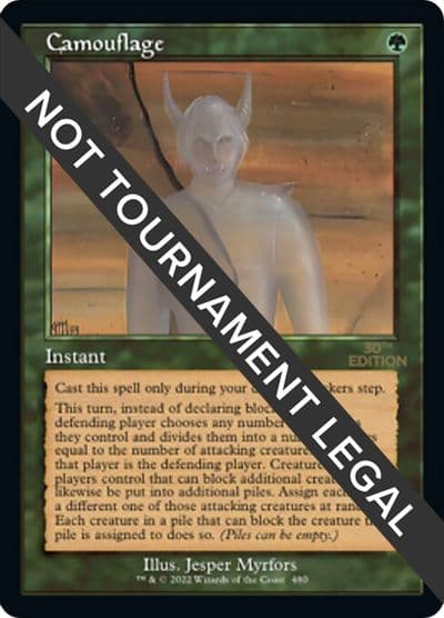 Camouflage Retro Frame 30th Anniversary Edition Magic card