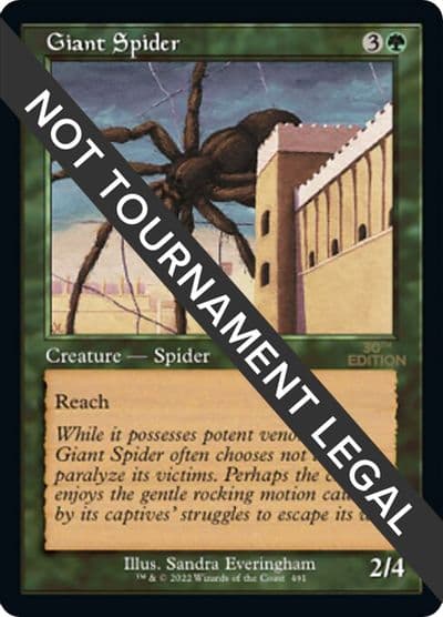 Giant Spider Retro Frame 30th Anniversary Edition Magic card