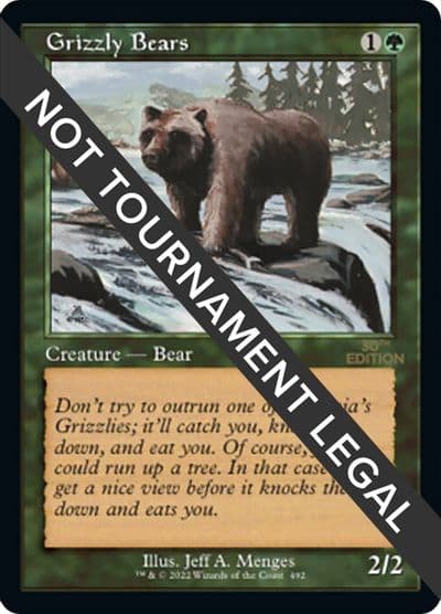 Grizzly Bears Retro Frame 30th Anniversary Edition Magic card