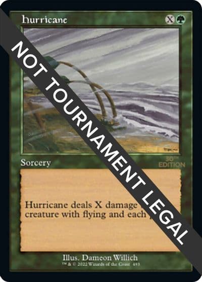 Hurricane Retro Frame 30th Anniversary Edition Magic card