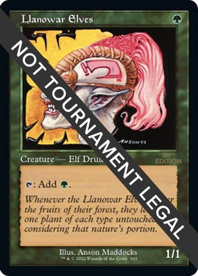 Llanowar Elves Retro Frame 30th Anniversary Edition Magic card