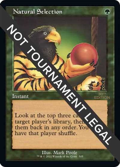 Natural Selection Retro Frame 30th Anniversary Edition Magic card