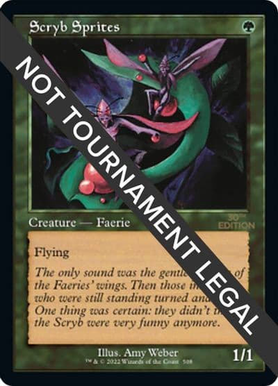 Scryb Sprites Retro Frame 30th Anniversary Edition Magic card
