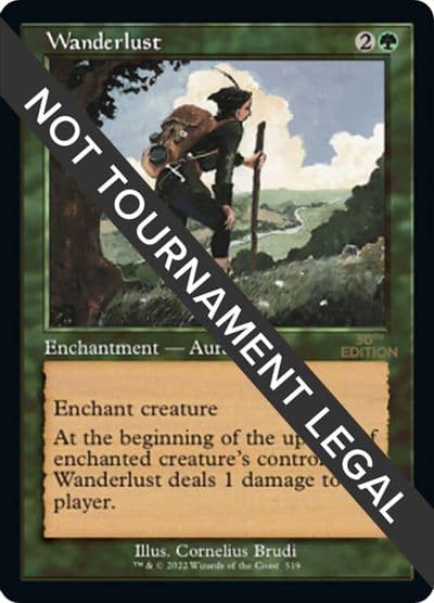 Wanderlust Retro Frame 30th Anniversary Edition Magic card