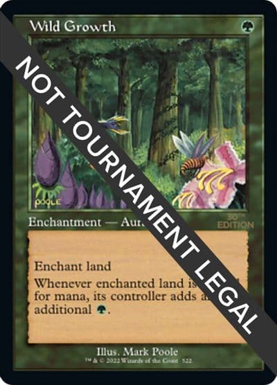 Wild Growth Retro Frame 30th Anniversary Edition Magic card
