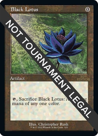 Black Lotus Retro Frame 30th Anniversary Edition Magic card