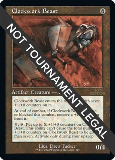 Clockwork Beast Retro Frame 30th Anniversary Edition Magic card