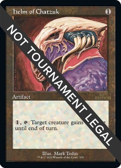 Helm of Chatzuk Retro Frame 30th Anniversary Edition Magic card