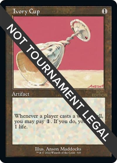 Ivory Cup Retro Frame 30th Anniversary Edition Magic card