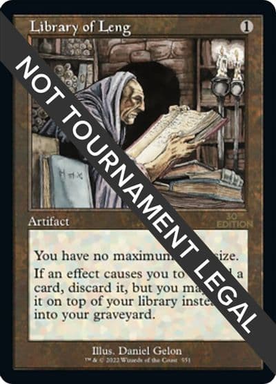 Library of Leng Retro Frame 30th Anniversary Edition Magic card