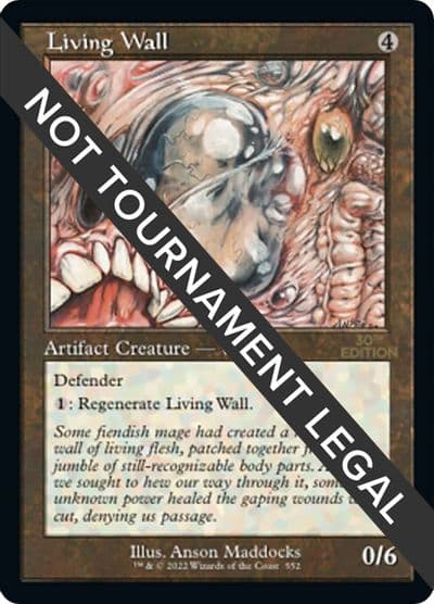 Living Wall Retro Frame 30th Anniversary Edition Magic card