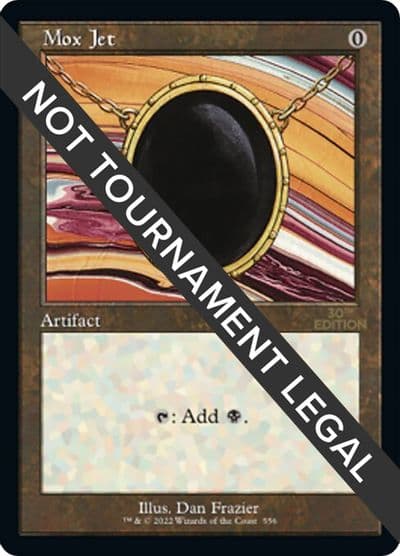 Mox Jet Retro Frame 30th Anniversary Edition Magic card