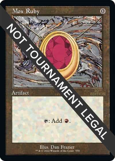 Mox Ruby Retro Frame 30th Anniversary Edition Magic card