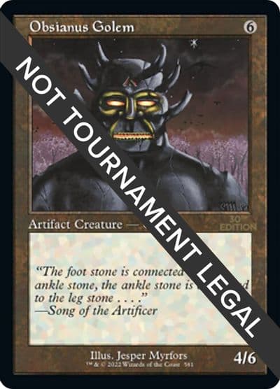 Obsianus Golem Retro Frame 30th Anniversary Edition Magic card