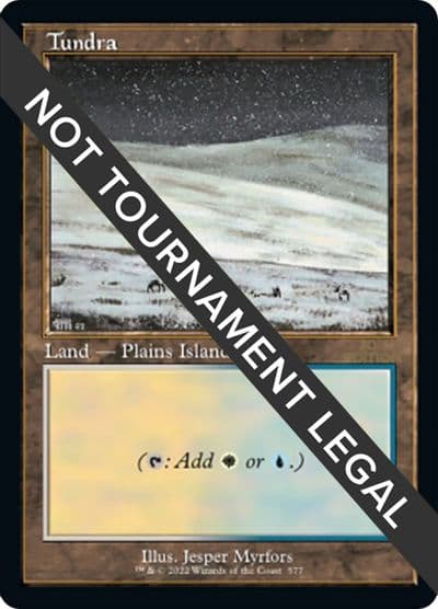 Tundra Retro Frame 30th Anniversary Edition Magic card