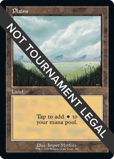 Plains 580 Retro Frame 30th Anniversary Edition Magic card