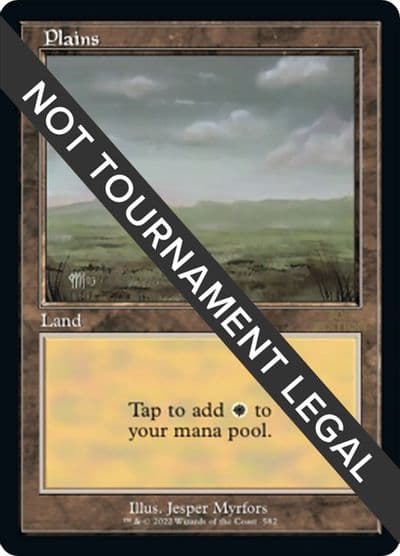 Plains 582 Retro Frame 30th Anniversary Edition Magic card