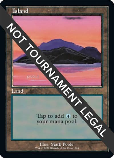 Island 585 Retro Frame 30th Anniversary Edition Magic card