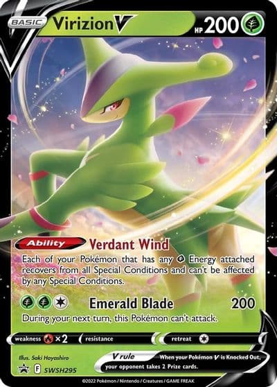 Virizion V - SWSH295 SWSH: Sword & Shield Promo Cards Pokemon card