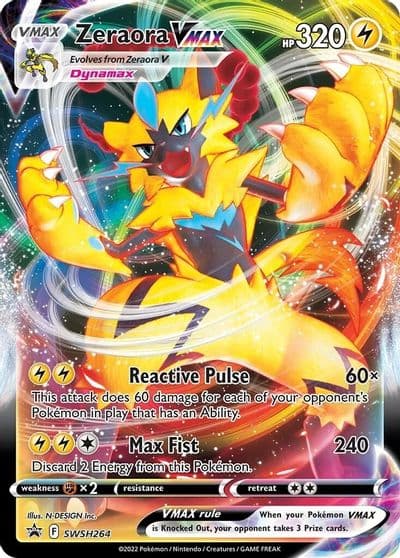 Zeraora VMAX - SWSH264 SWSH: Sword & Shield Promo Cards Pokemon card