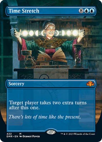 Time Stretch Borderless Dominaria Remastered Magic card