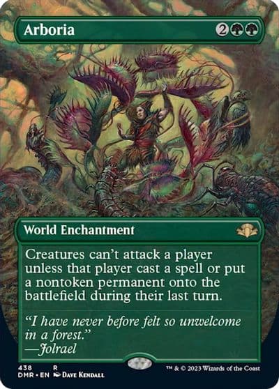 Arboria Borderless Dominaria Remastered Magic card
