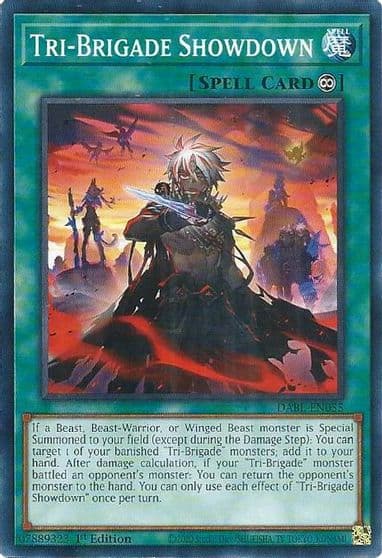 Tri Brigade Showdown Darkwing Blast Yu-Gi-Oh! card