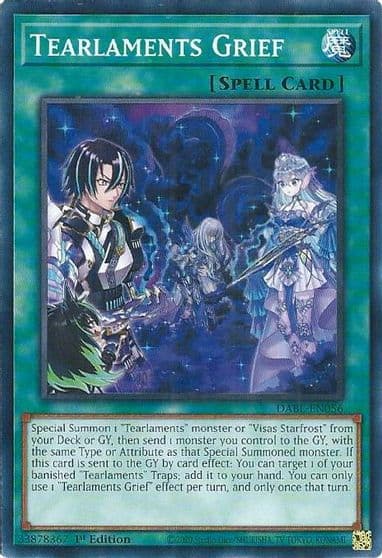 Tearlaments Grief Darkwing Blast Yu-Gi-Oh! card