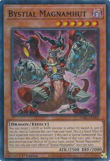 Bystial Magnamhut Darkwing Blast Yu-Gi-Oh! card