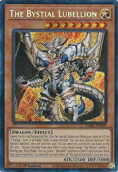 The Bystial Lubellion Darkwing Blast Yu-Gi-Oh! card