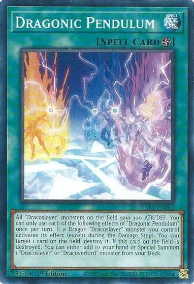 Dragonic Pendulum Darkwing Blast Yu-Gi-Oh! card