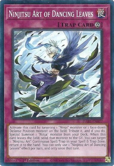 Ninjitsu Art of Dancing Leaves Darkwing Blast Yu-Gi-Oh! card