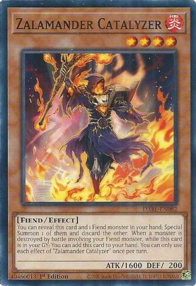 Zalamander Catalyzer Darkwing Blast Yu-Gi-Oh! card