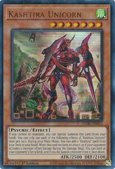 Kashtira Unicorn Darkwing Blast Yu-Gi-Oh! card