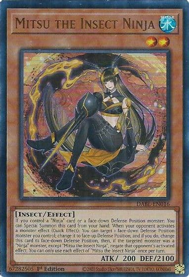 Mitsu the Insect Ninja Darkwing Blast Yu-Gi-Oh! card