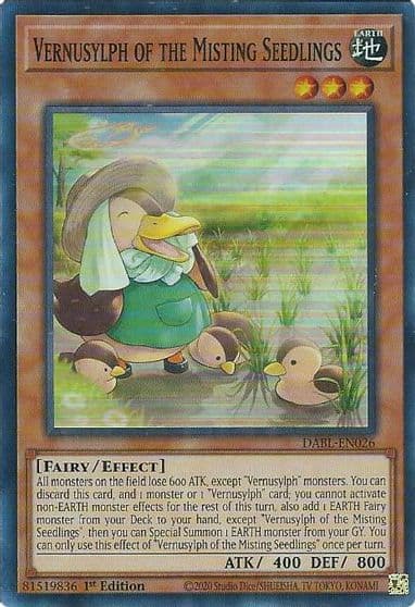 Vernusylph of the Misting Seedlings Darkwing Blast Yu-Gi-Oh! card