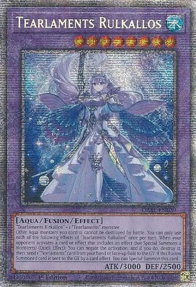 Tearlaments Rulkallos Starlight Rare Darkwing Blast Yu-Gi-Oh! card