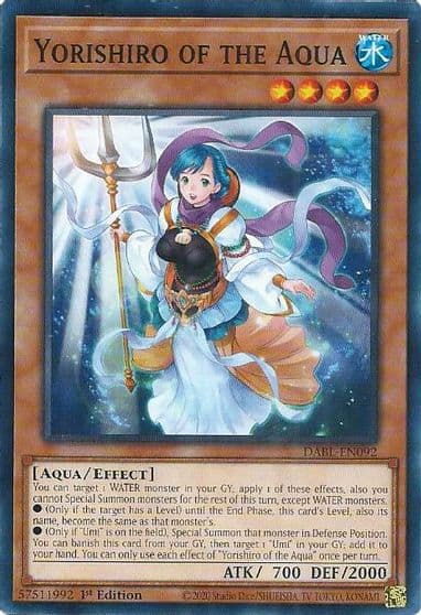 Yorishiro of the Aqua Darkwing Blast Yu-Gi-Oh! card