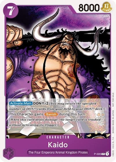 Kaido Promotion Pack 2022 One Piece Promotion Cards One Piece card