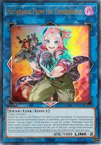 Muckraker From the Underworld DABL ENSP1 Darkwing Blast Yu-Gi-Oh! card